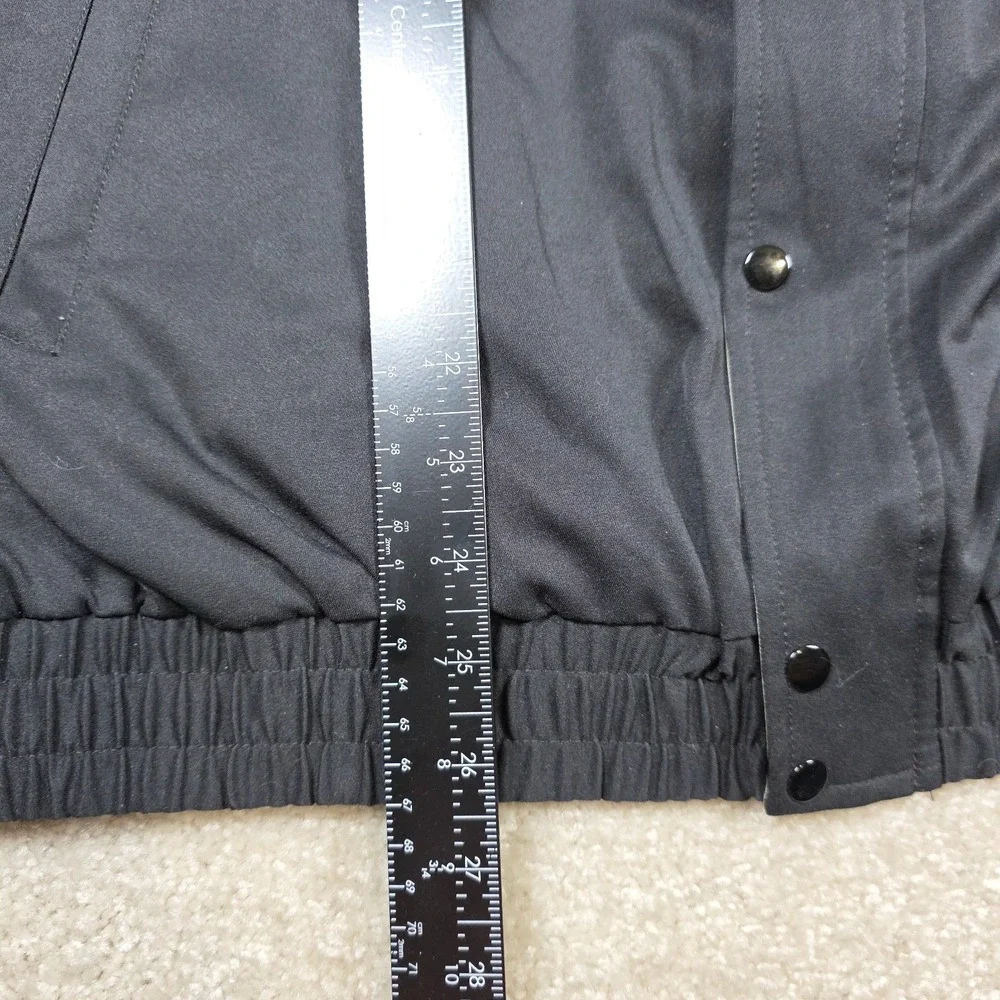 Ashworth Jacket‎ Mens Size L Black Bomber Full Zip Snap Weather Performance